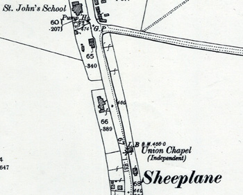 The Union Chapel on a map of 1901